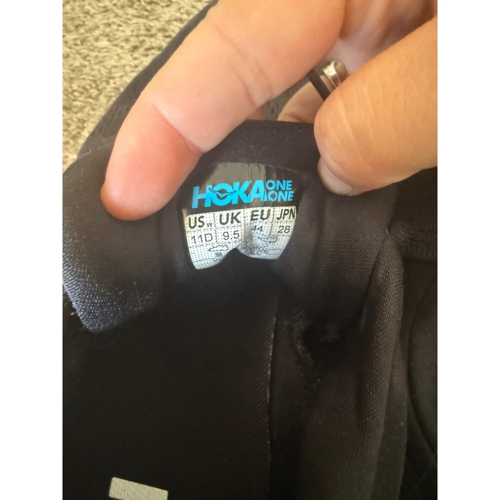 Hoka Bondi 8 Womens 11D Wide Running Shoes Triple Black Sneakers comfort cushion - Picture 5 of 7
